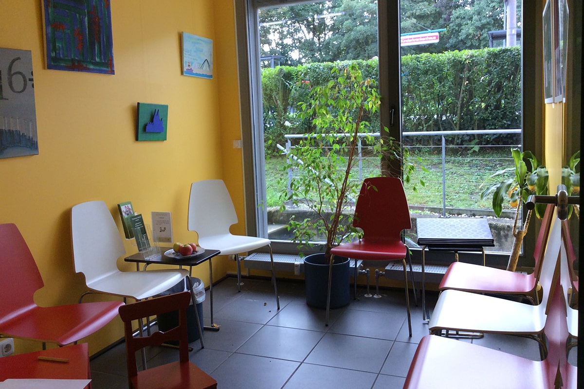 Wartezimmer im Rechentherapiezentrum Köln